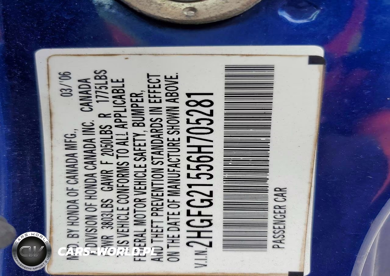 2006 Honda Civic VIN:2HGFG21556H705281 - 13