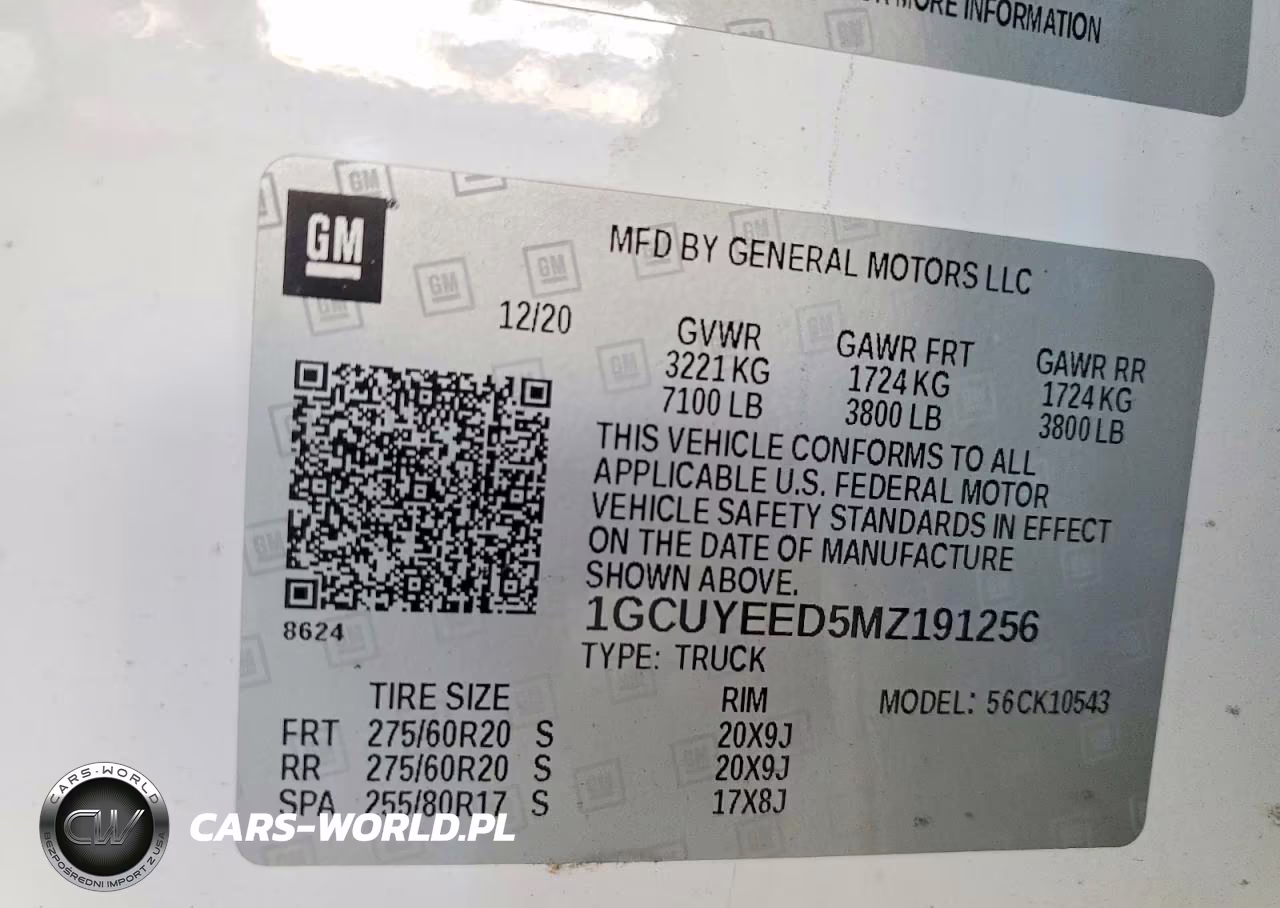 2021 Chevrolet Silverado K1500 Rst VIN:1GCUYEED5MZ191256 - 13