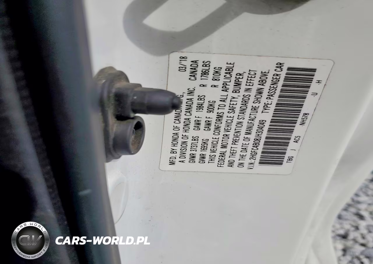 2018 Honda Civic Lx VIN:2HGFC4B08JH304049 - 13