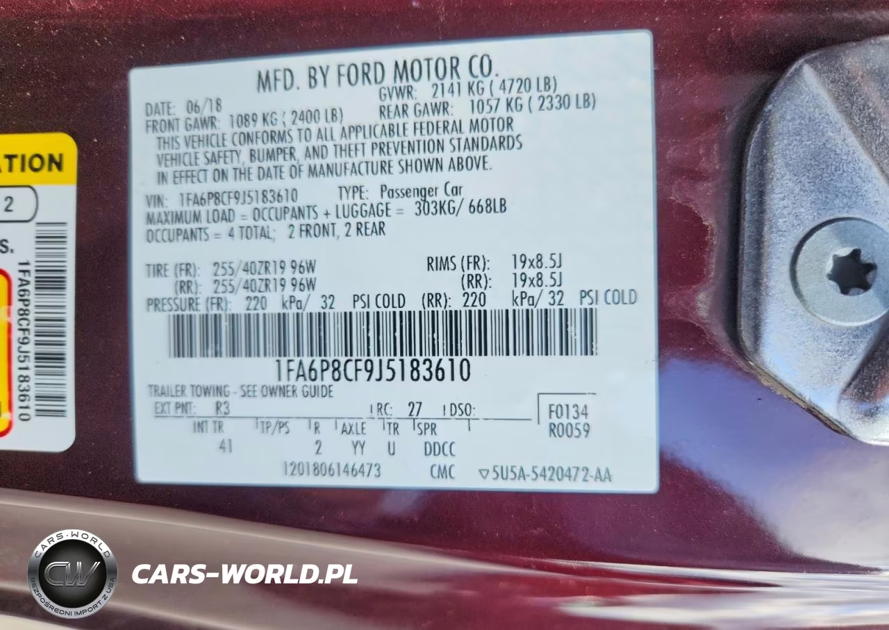2018 Ford Mustang Gt VIN:1FA6P8CF9J5183610 - 12