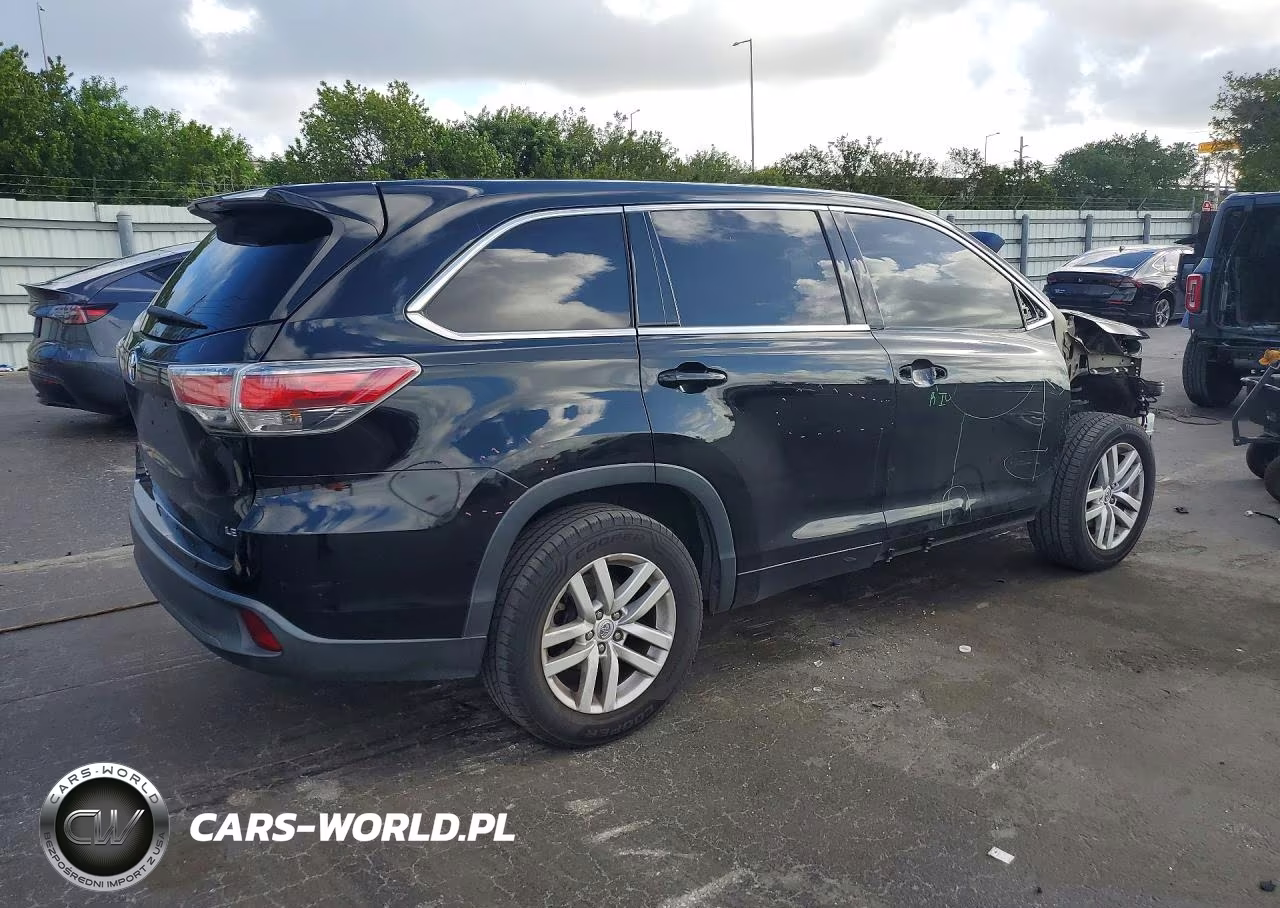 2014 Toyota Highlander Le VIN:5TDZKRFH3ES010254 - 3