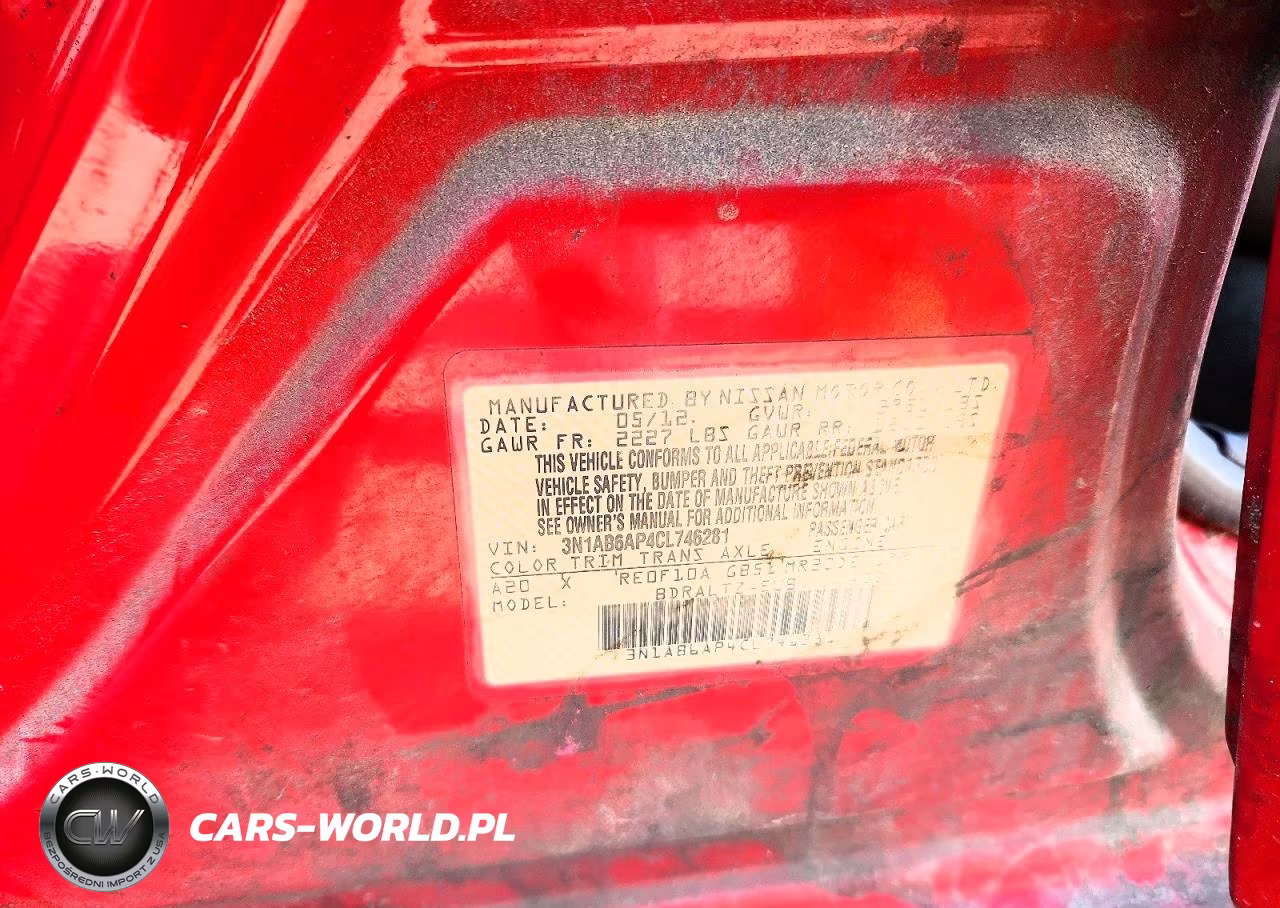 2012 Nissan Sentra 2.0 VIN:3N1AB6AP4CL746281 - 12