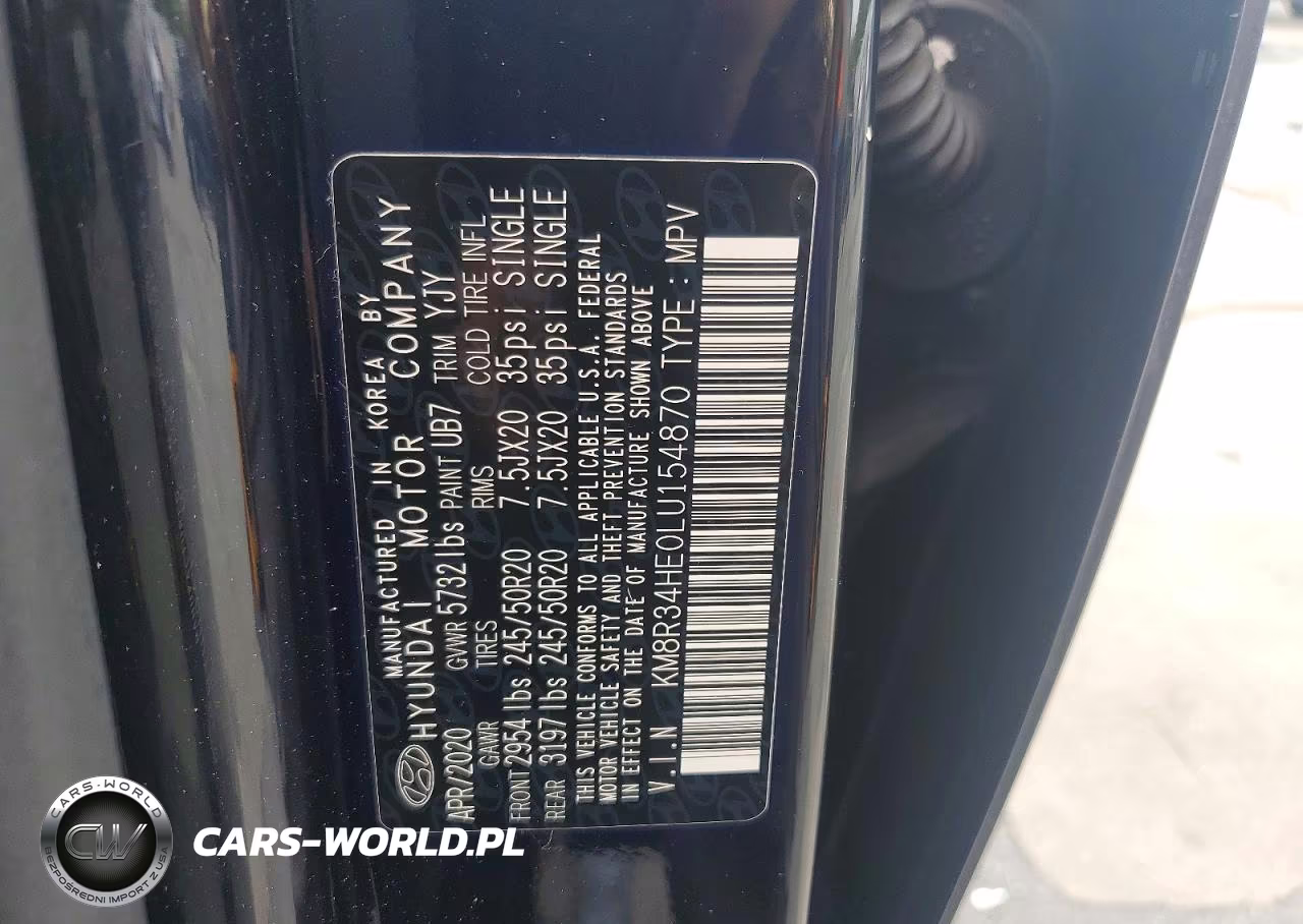 2020 Hyundai Palisade Sel VIN:KM8R34HE0LU154870 - 12
