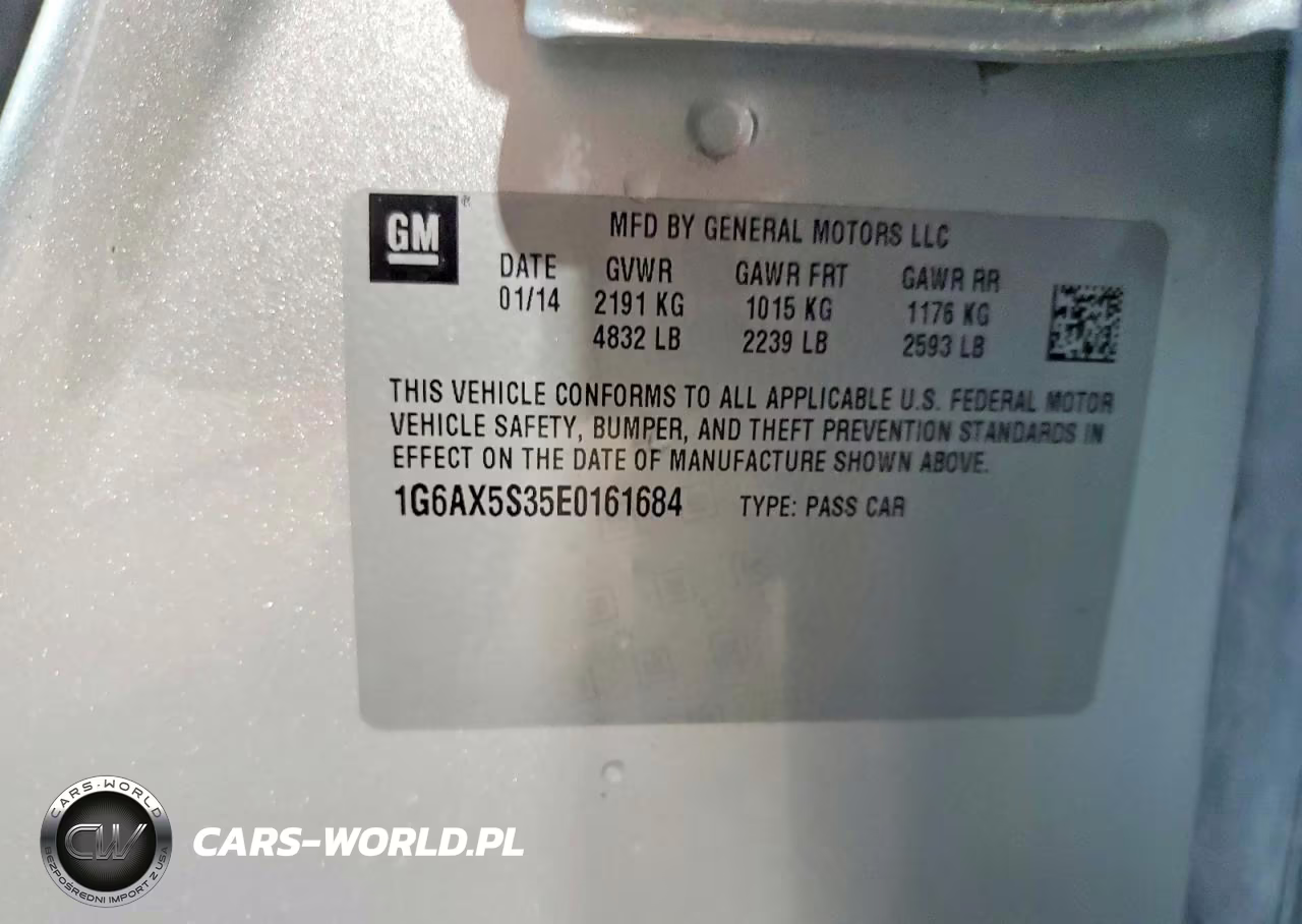 2014 Cadillac Cts Luxury Collection VIN:1G6AX5S35E0161684 - 12