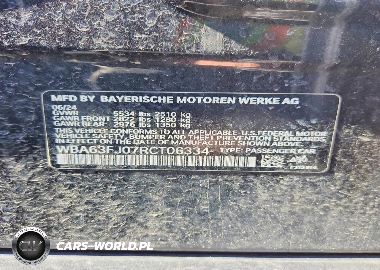 2024 BMW 540 Xi VIN:WBA63FJ07RCT06334 - 12