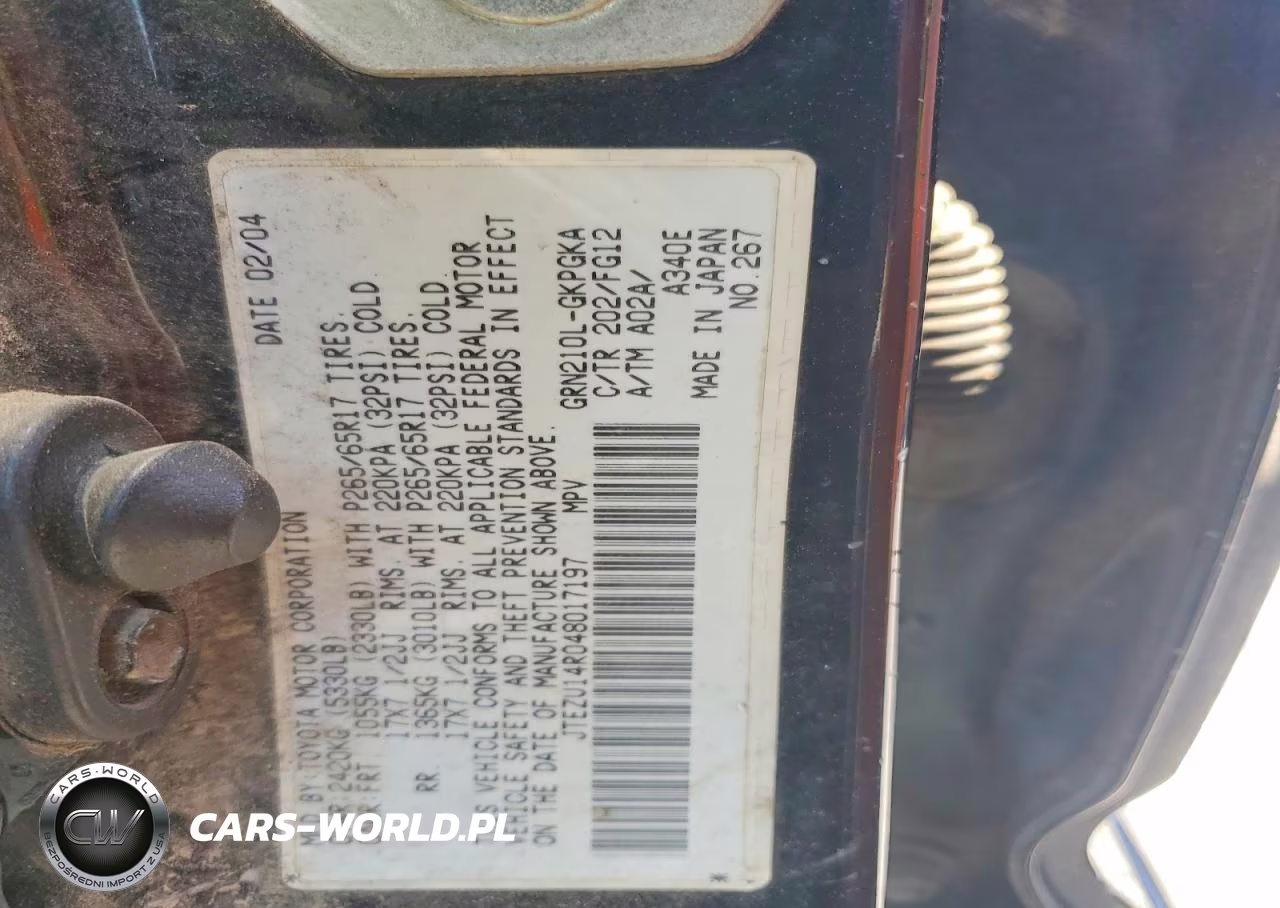 2004 Toyota 4Runner Sr5 VIN:JTEZU14R048017197 - 13