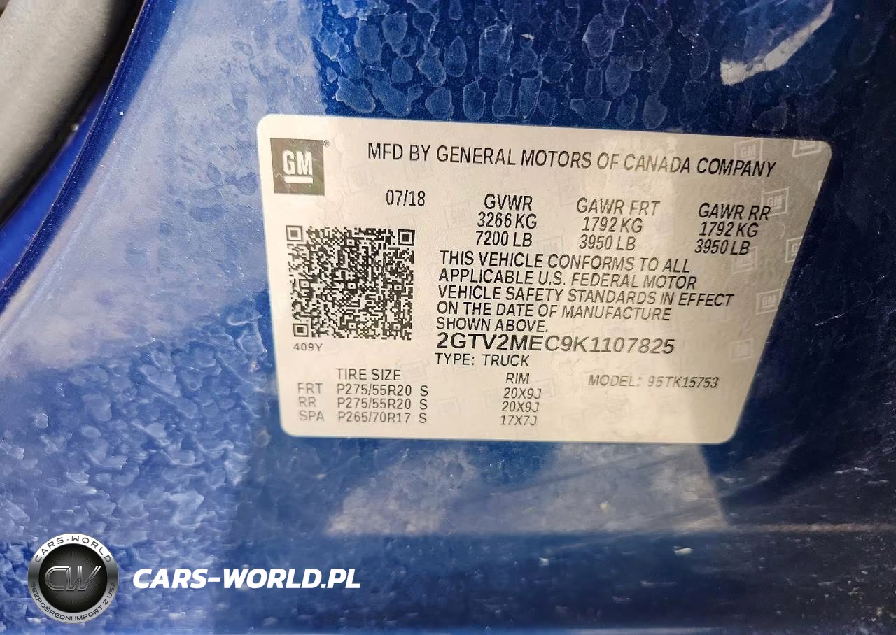 2019 GMC Sierra Sle VIN:2GTV2MEC9K1107825 - 12