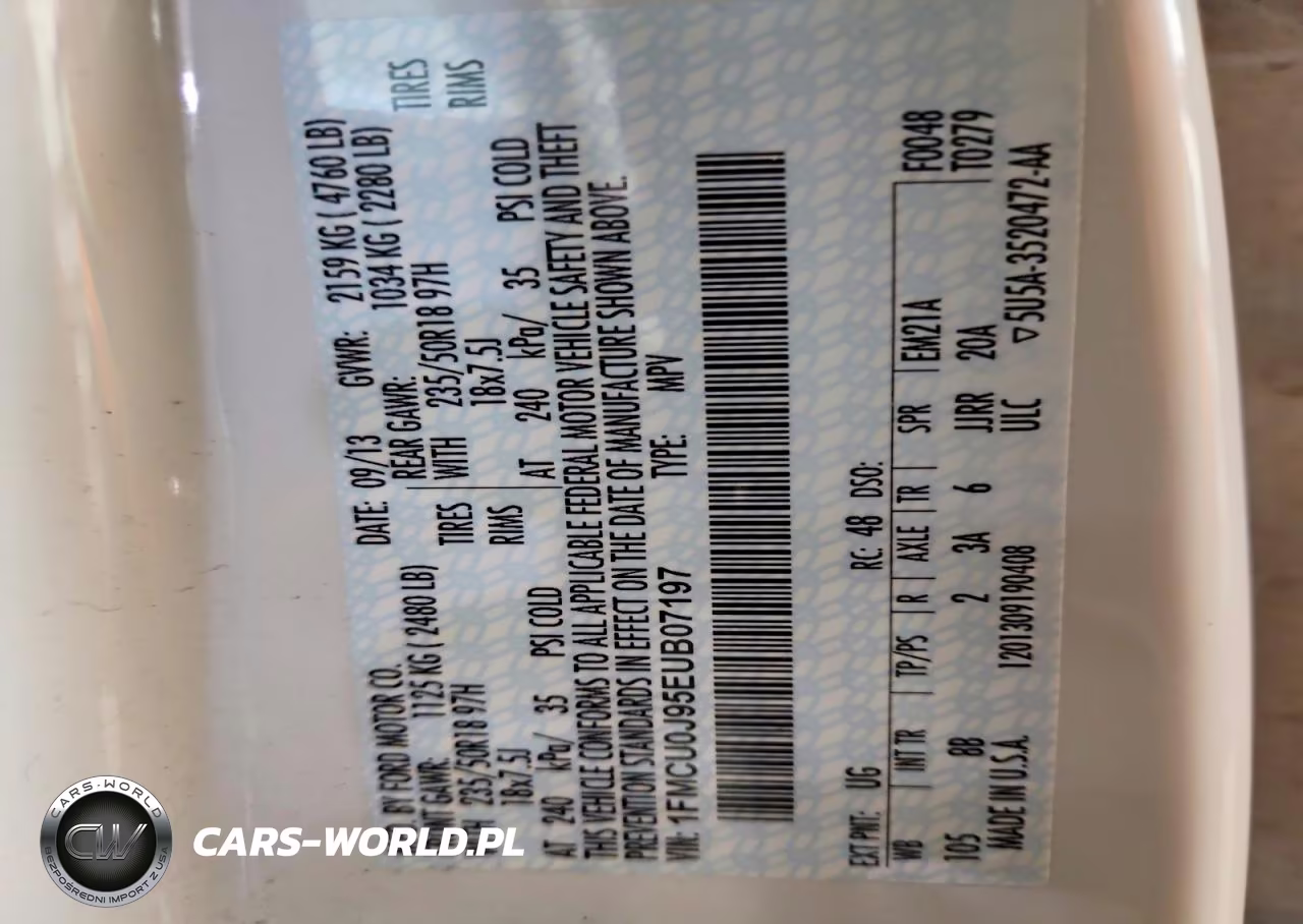 2014 Ford Escape Titanium VIN:1FMCU0J95EUB07197 - 13