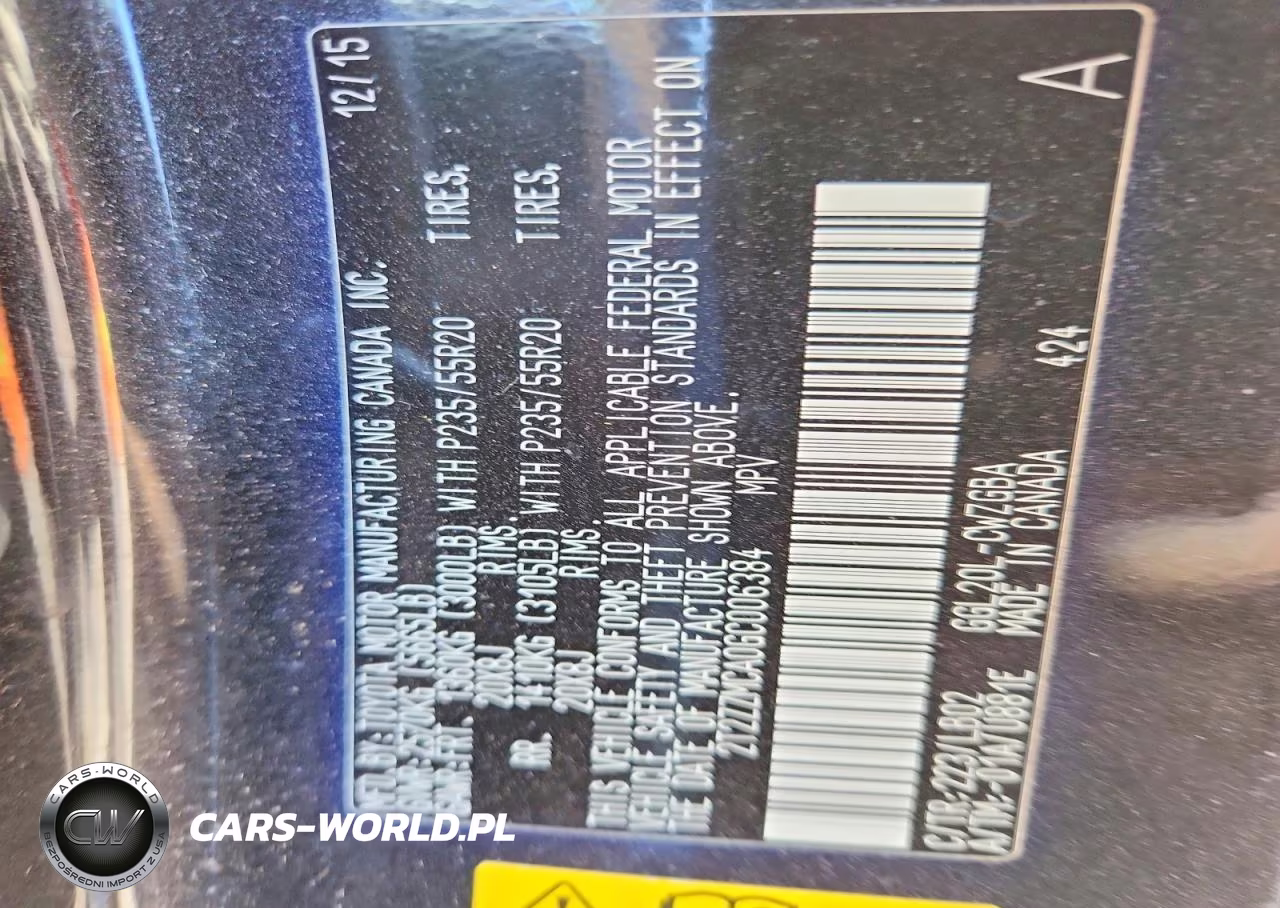 2016 Lexus Rx 350 Base VIN:2T2ZZMCA0GC006384 - 12