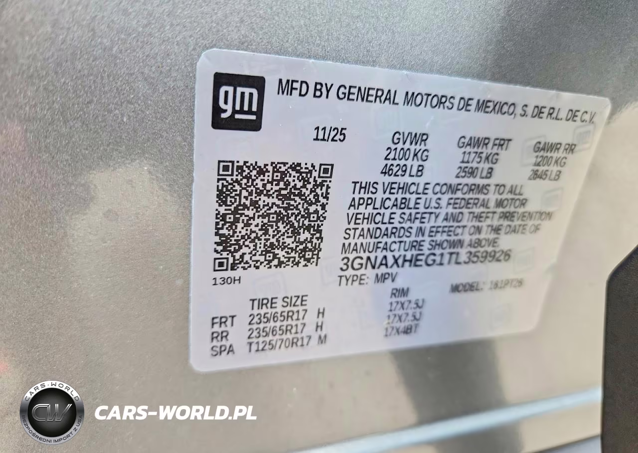 2026 Chevrolet Equinox Lt VIN:3GNAXHEG1TL359926 - 13