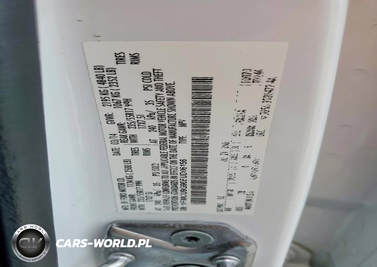 2014 Ford Escape Se VIN:1FMCU9G96EUD06156 - 13
