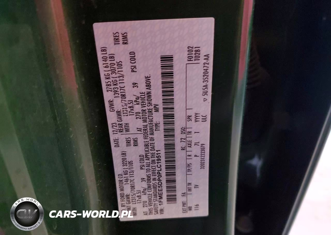 2023 Ford Bronco Base VIN:1FMEE5DP0PLC19511 - 13
