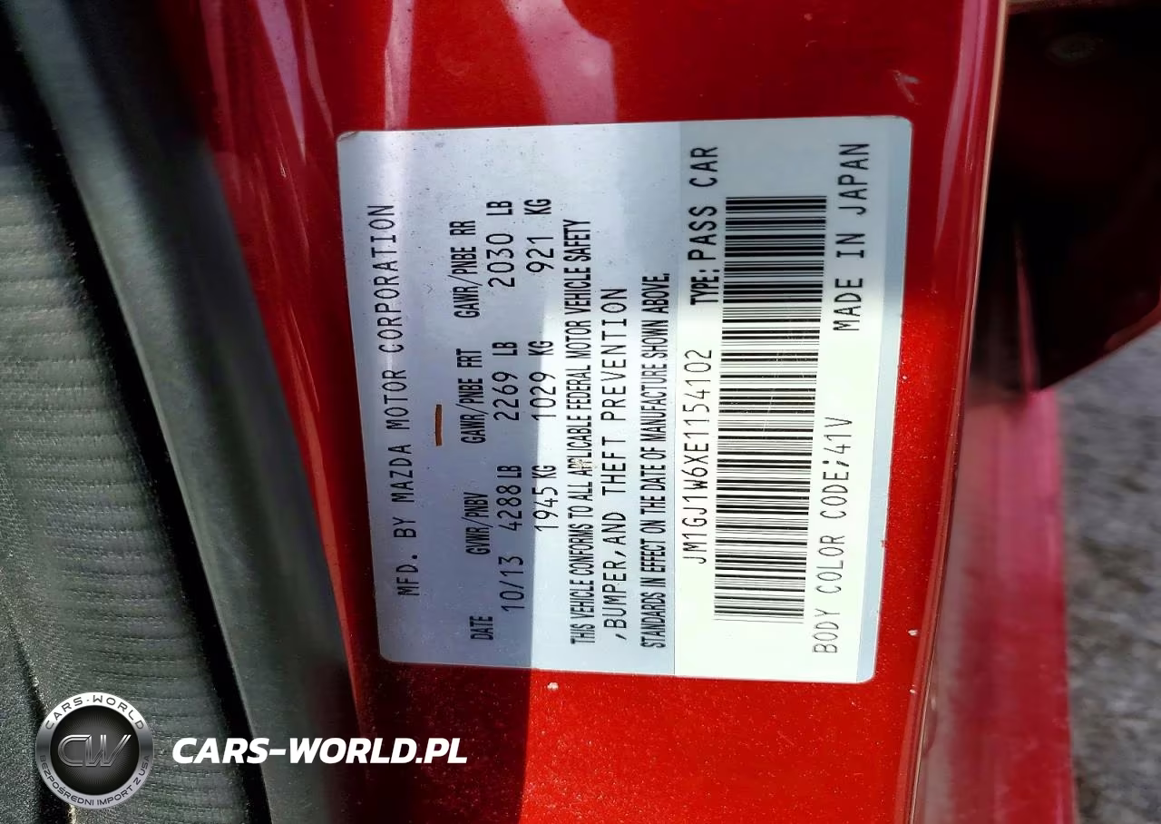 2014 Mazda 6 Grand Touring VIN:JM1GJ1W6XE1154102 - 13