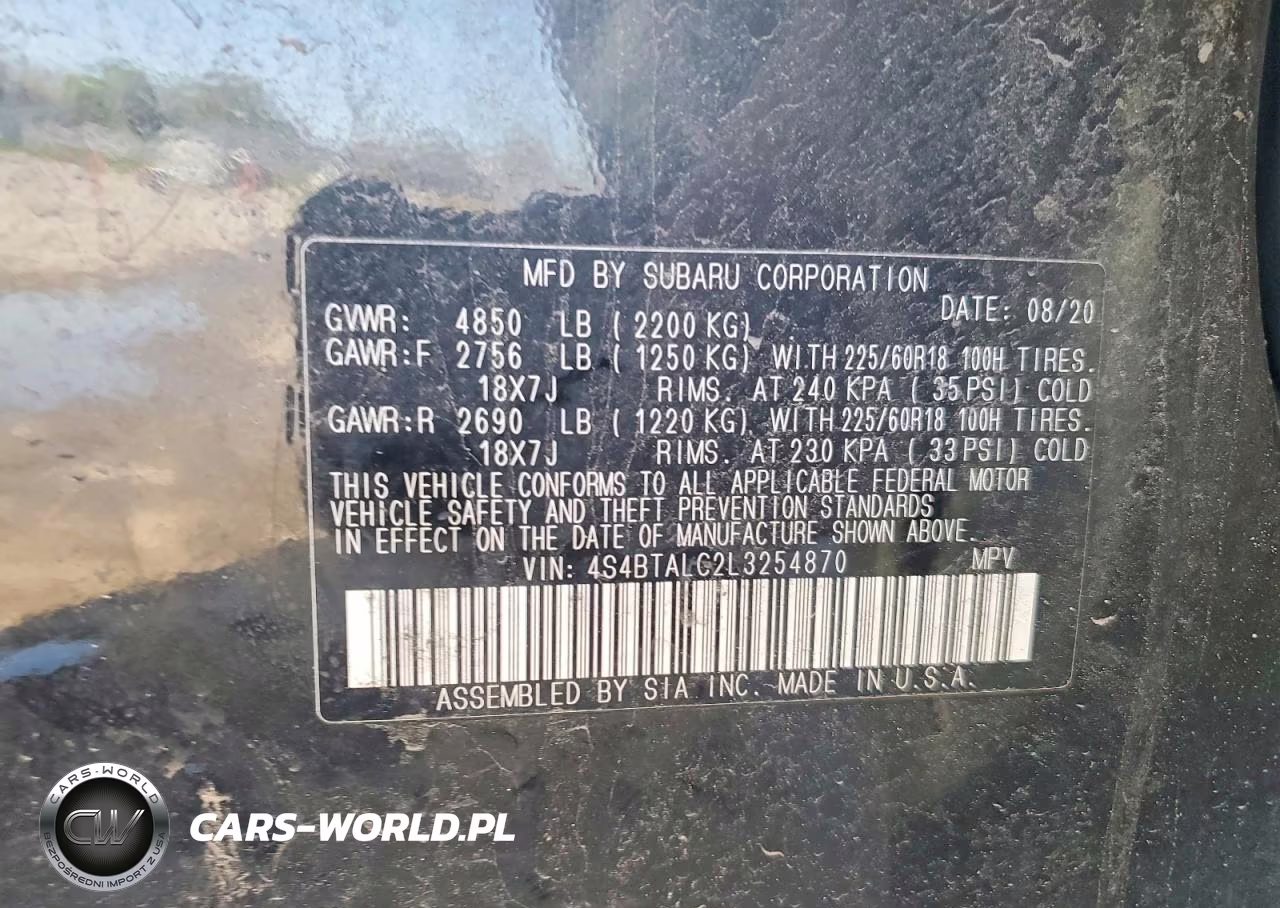 2020 Subaru Outback Limited VIN:4S4BTALC2L3254870 - 13