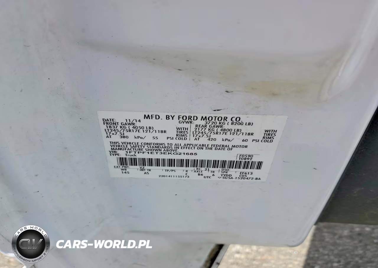 2014 Ford F150 VIN:1FTPF1ET3EKG21685 - 12