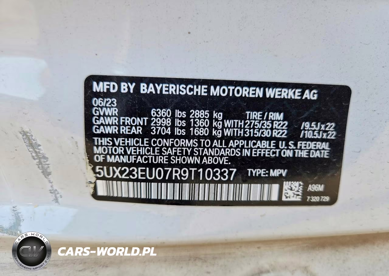 2024 BMW X5 xDrive40I VIN:5UX23EU07R9T10337 - 13