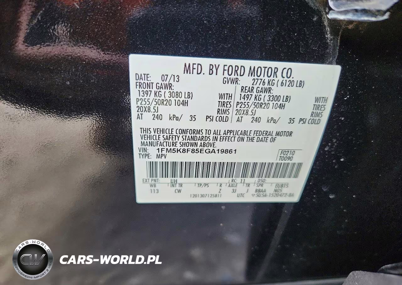 2014 Ford Explorer Limited VIN:1FM5K8F85EGA19861 - 13