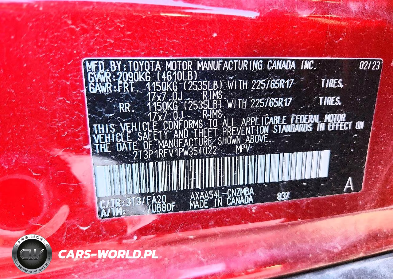 2023 Toyota Rav4 Xle VIN:2T3P1RFV1PW354022 - 12