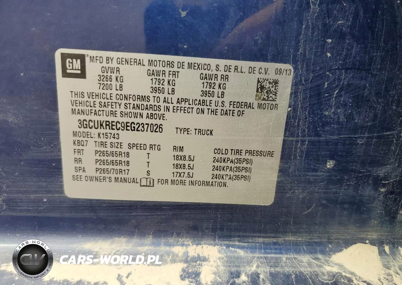 2014 Chevrolet Silverado K1500 Lt K1500 Lt VIN:3GCUKREC9EG237026 - 13