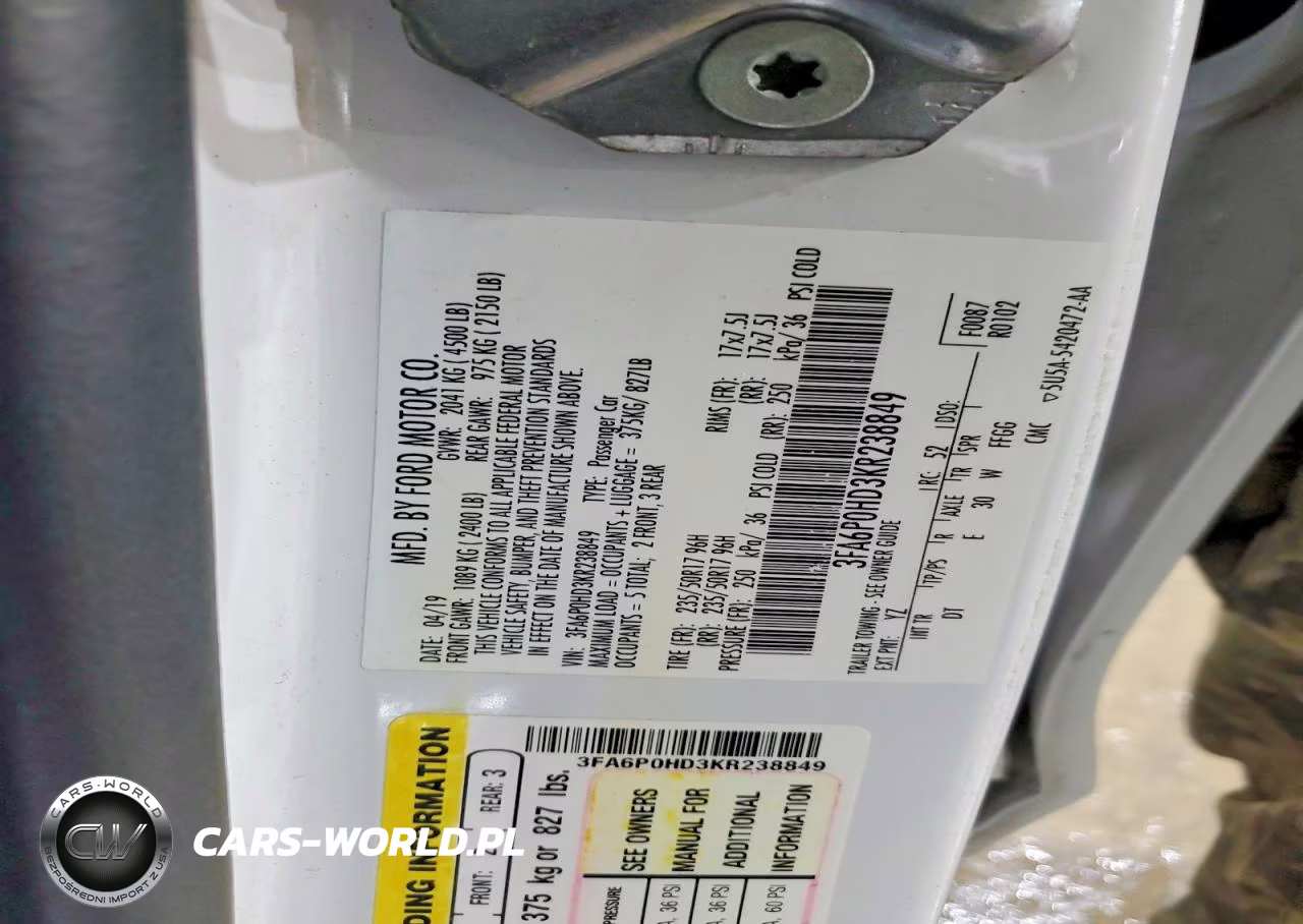 2019 Ford Fusion Se VIN:3FA6P0HD3KR238849 - 13