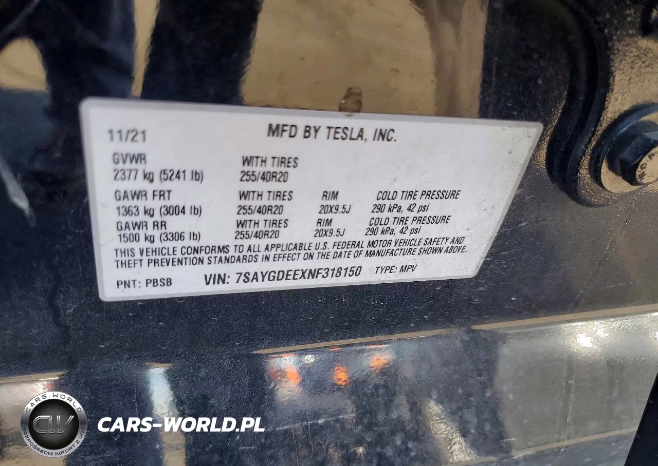 2022 Tesla Model Y VIN:7SAYGDEEXNF318150 - 13