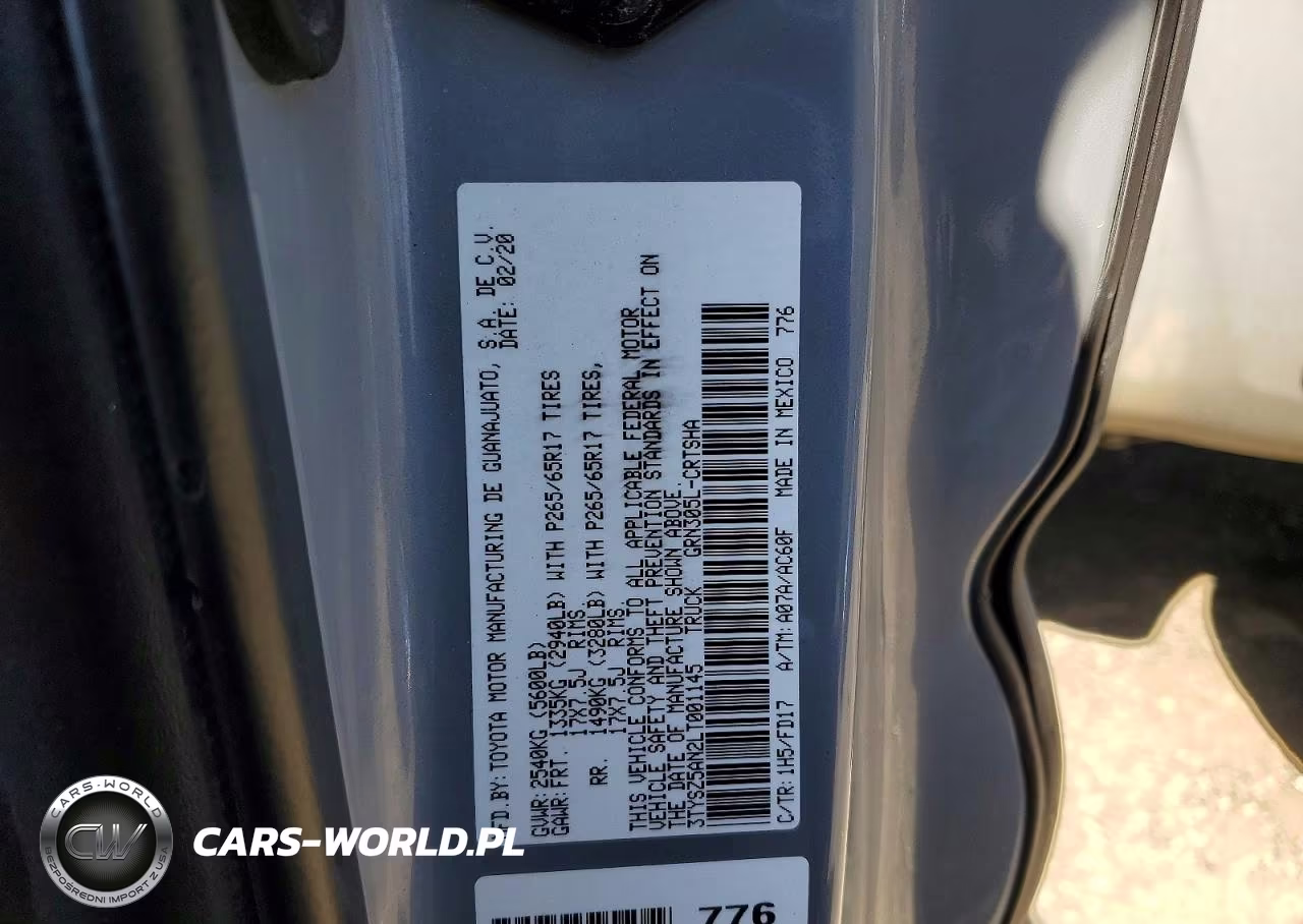 2020 Toyota Tacoma Trd Sport VIN:3TYSZ5AN2LT001145 - 12