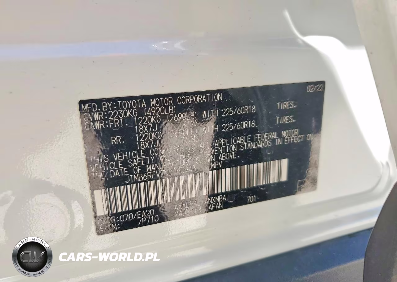 2022 Toyota Rav4 Hybrid Xle Premium VIN:JTMB6RFV7ND050943 - 14