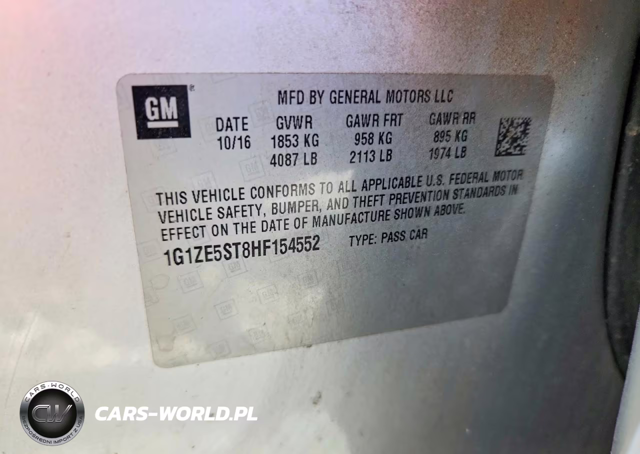 2017 Chevrolet Malibu Lt VIN:1G1ZE5ST8HF154552 - 13