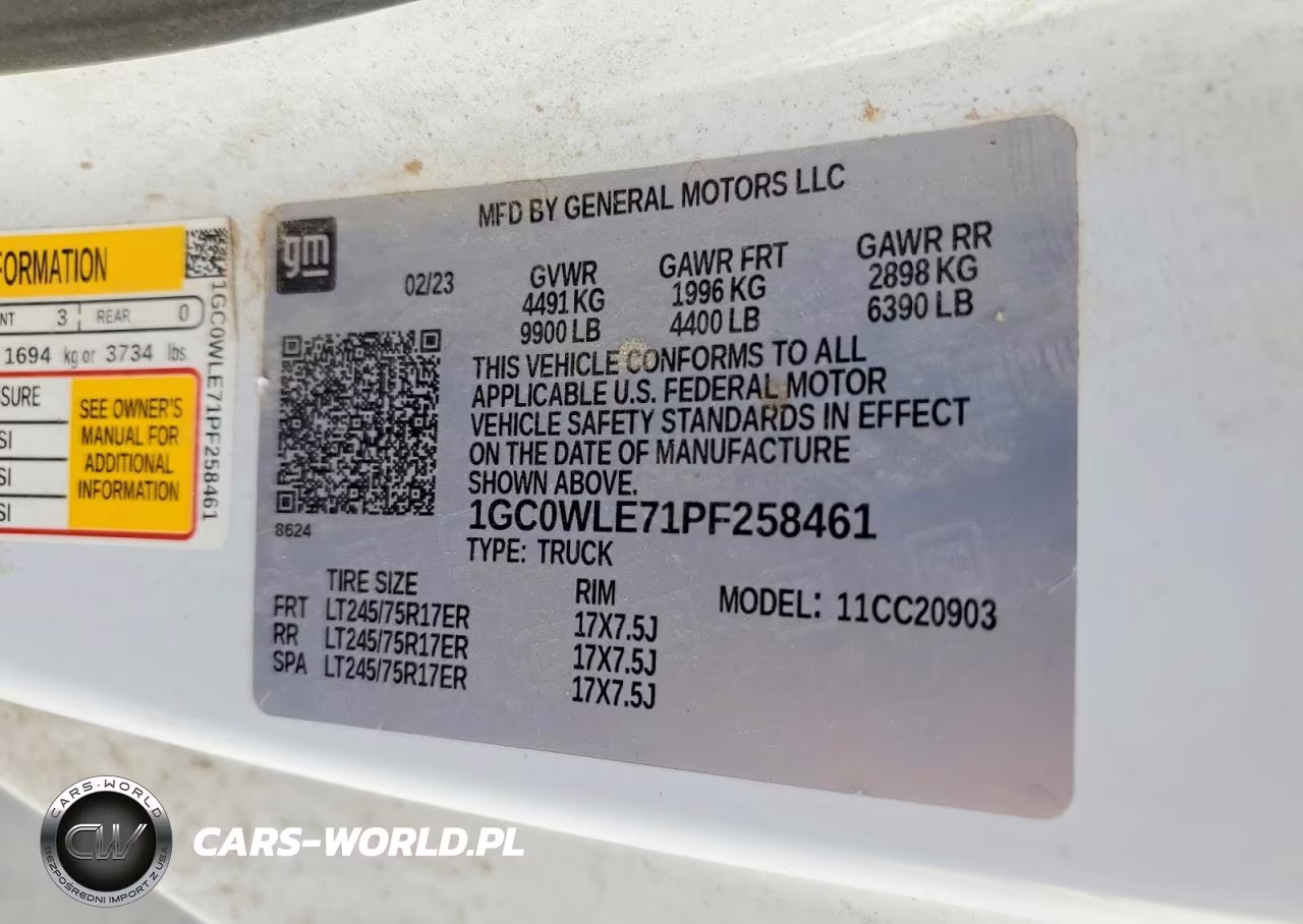 2023 Chevrolet Silverado C2500 Heavy Duty VIN:1GC0WLE71PF258461 - 12