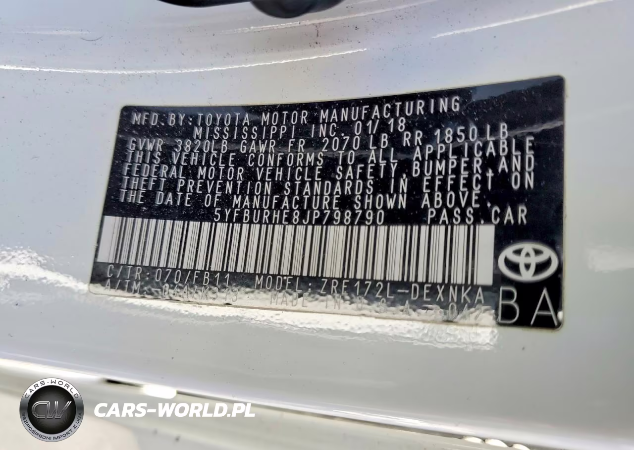 2018 Toyota Corolla VIN:5YFBURHE8JP798790 - 12