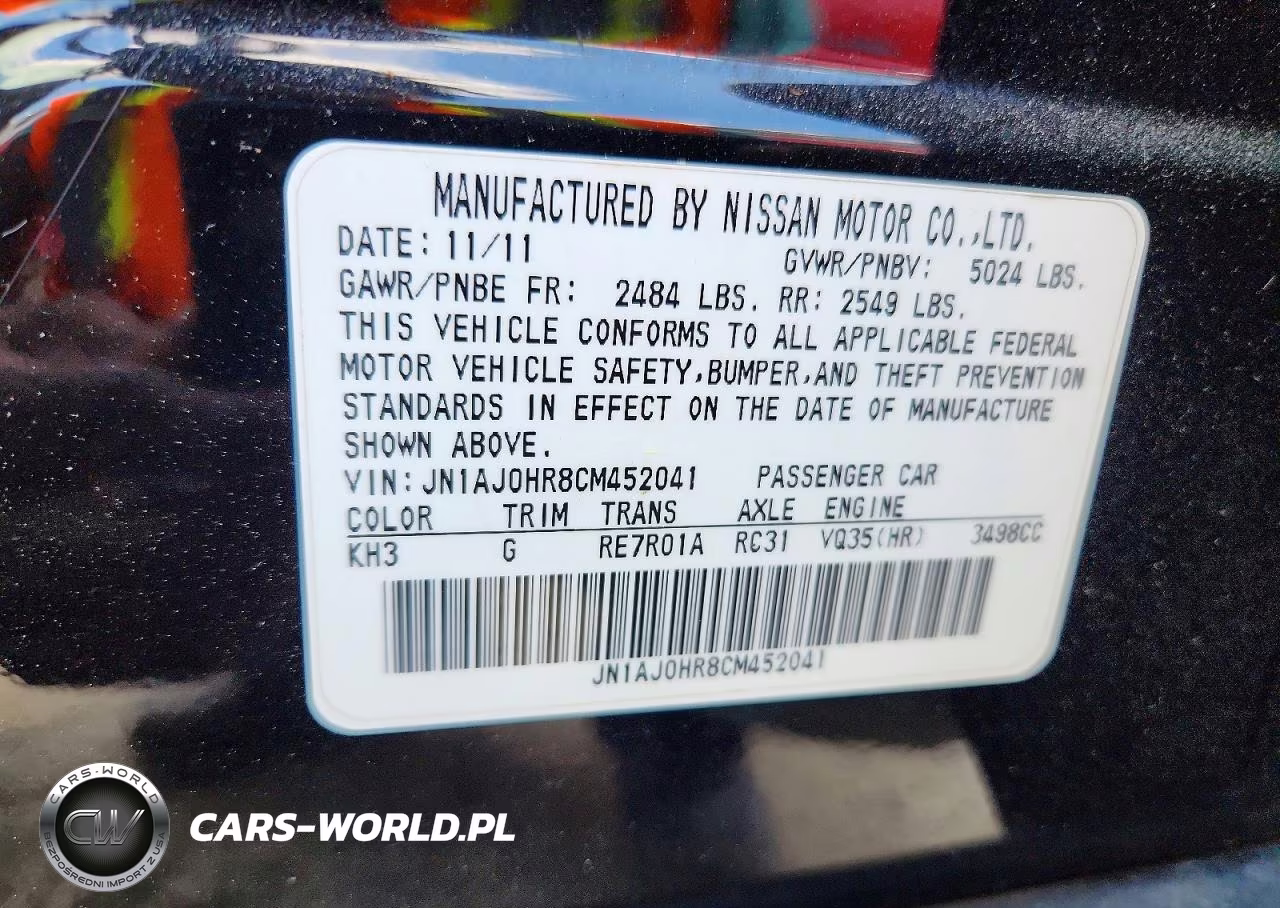2012 Infiniti Ex35 Base VIN:JN1AJ0HR8CM452041 - 13