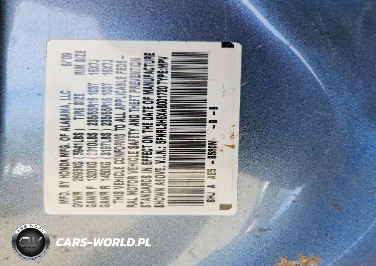 2010 Honda Odyssey Exl VIN:5FNRL3H6XAB001720 - 13