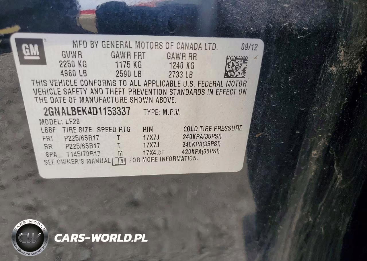 2013 Chevrolet Equinox Ls VIN:2GNALBEK4D1153337 - 13