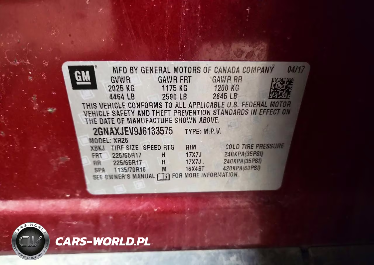 2018 Chevrolet Equinox Lt VIN:2GNAXJEV9J6133575 - 13