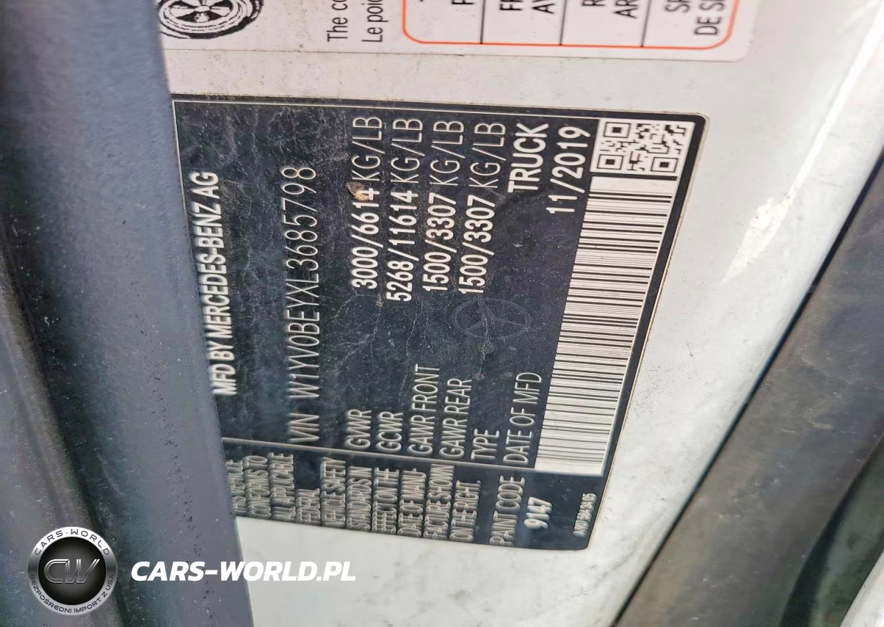 2020 Mercedes Benz Metris VIN:W1YV0BEYXL3685798 - 14