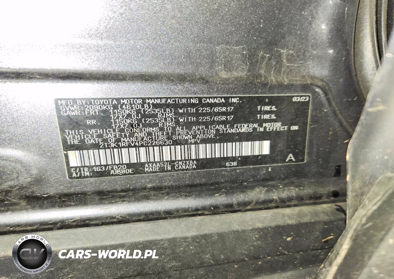 2023 Toyota Rav4 Le VIN:2T3K1RFV4PC226630 - 14