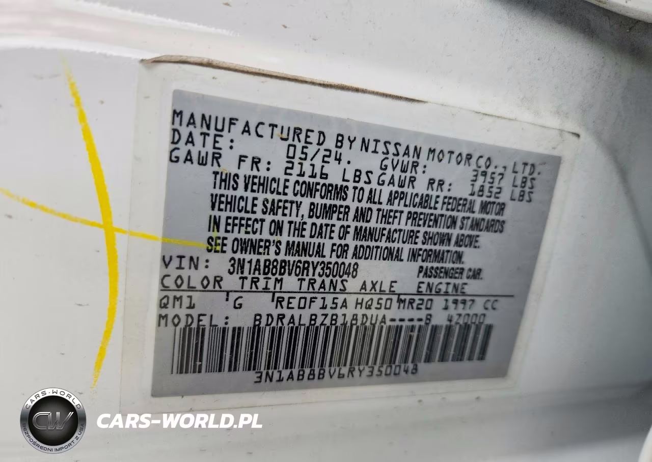 2024 Nissan Sentra VIN:3N1AB8BV6RY350048 - 12