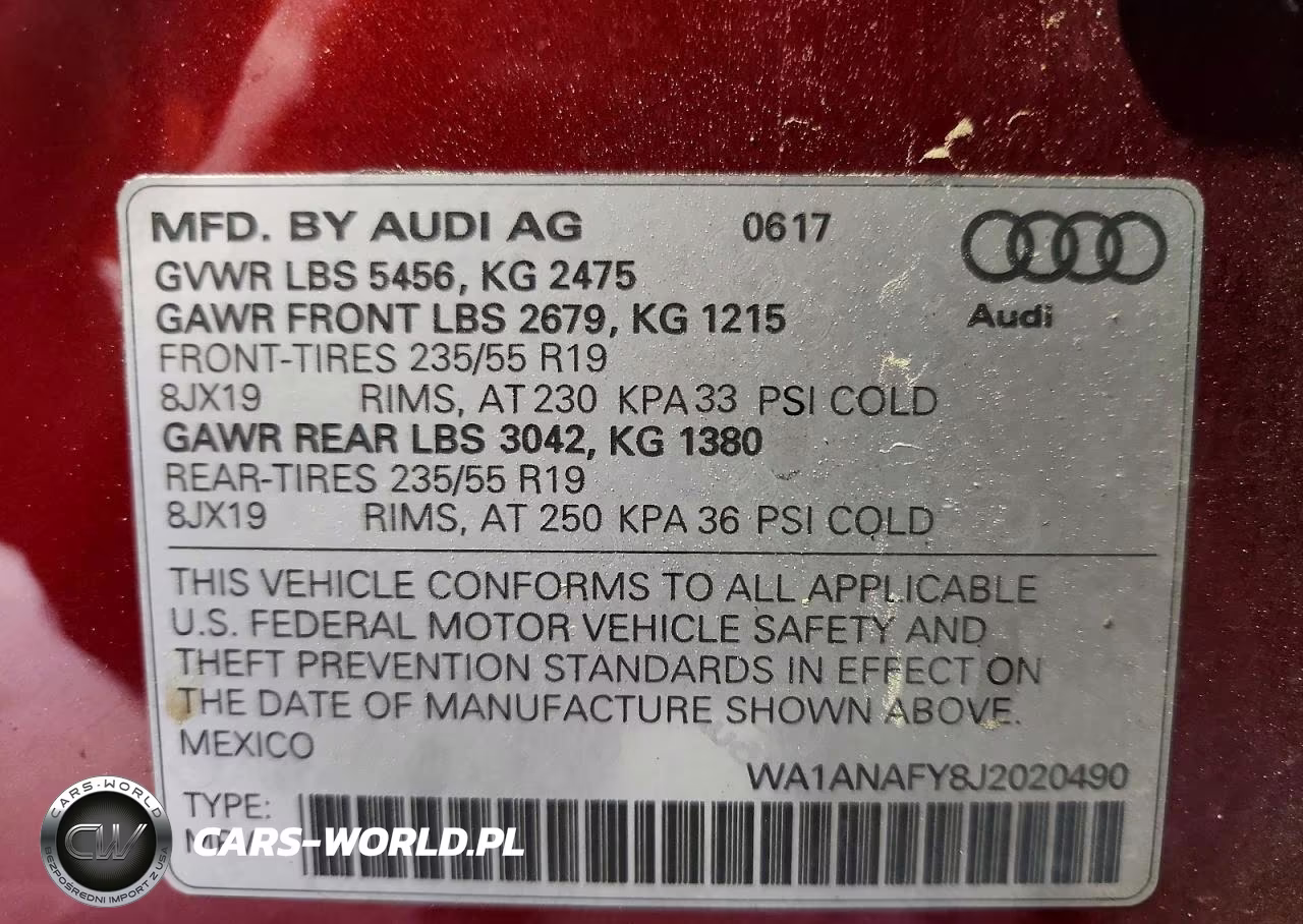 2018 Audi Q5 Premium VIN:WA1ANAFY8J2020490 - 14