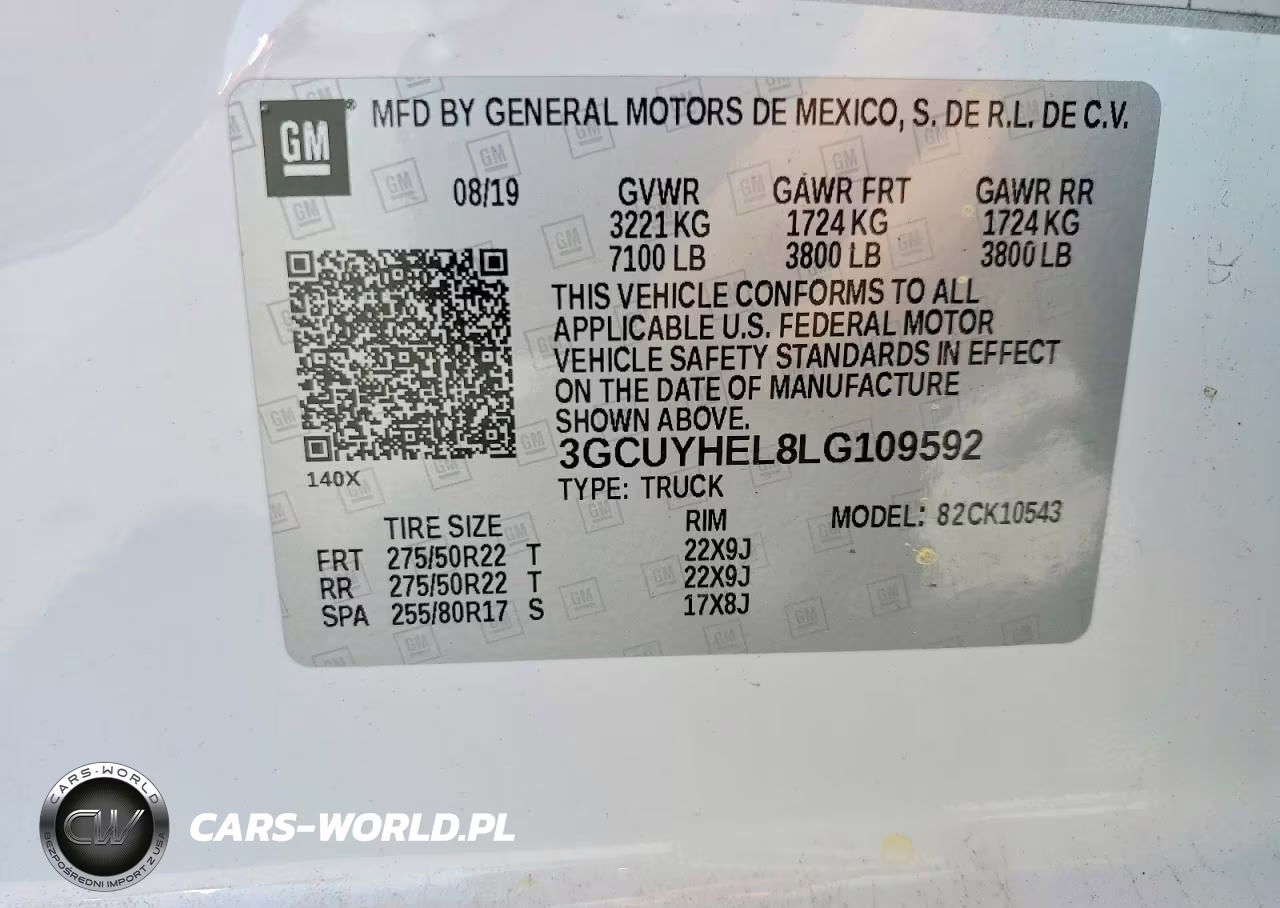 2020 Chevrolet Silverado K1500 High Country VIN:3GCUYHEL8LG109592 - 12