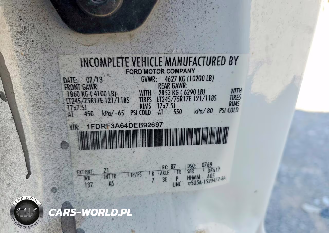 2013 Ford F350 Super Duty Utility - Service Truck VIN:1FDRF3A64DEB92697 - 14