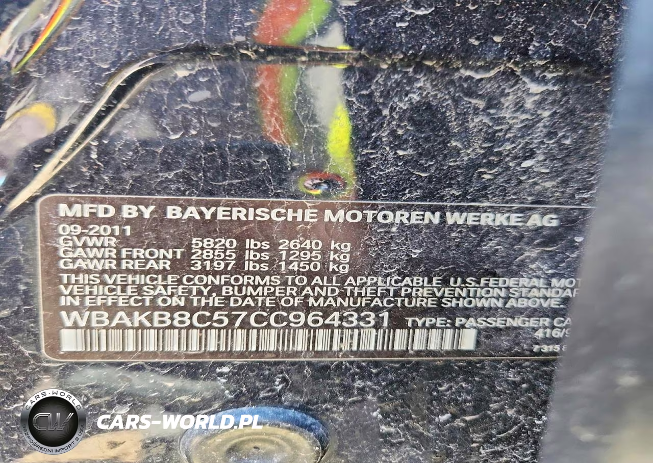 2012 BMW 750 Li VIN:WBAKB8C57CC964331 - 13