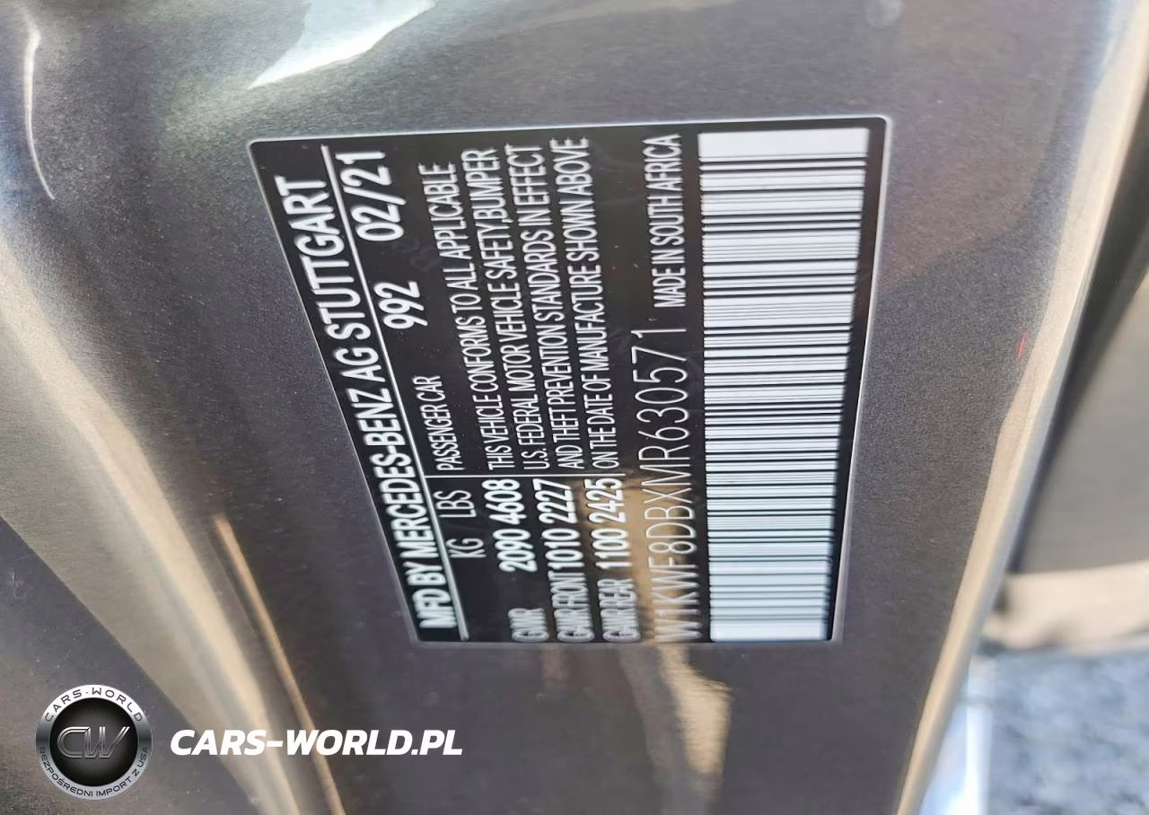 2021 Mercedes-Benz C 300 VIN:W1KWF8DBXMR630571 - 12
