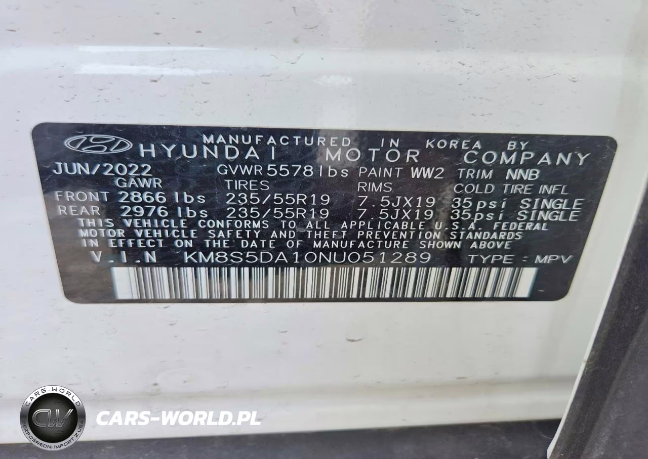 2022 Hyundai Santa Fe Hybrid Limited VIN:KM8S5DA10NU051289 - 13