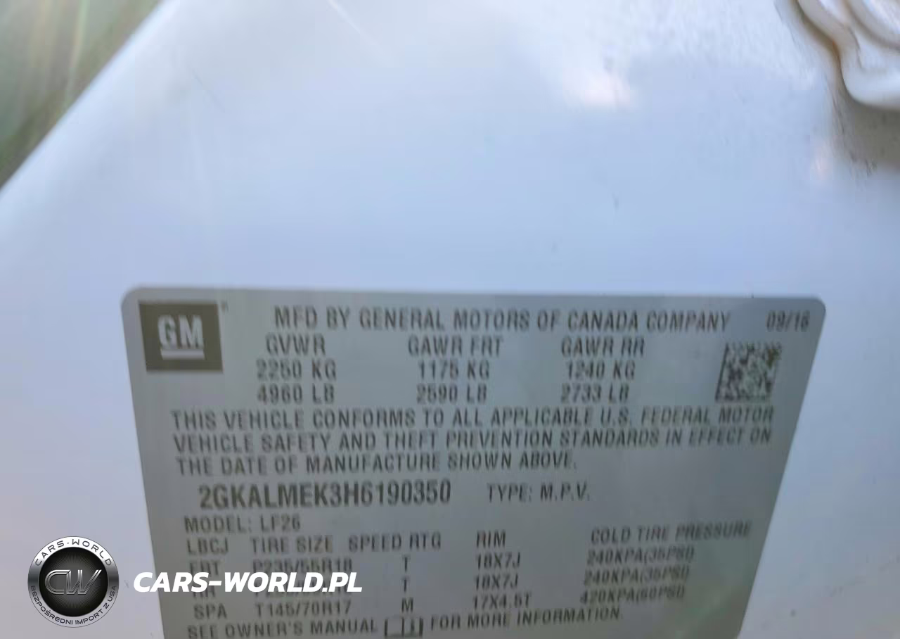 2017 GMC Terrain Sle VIN:2GKALMEK3H6190350 - 14