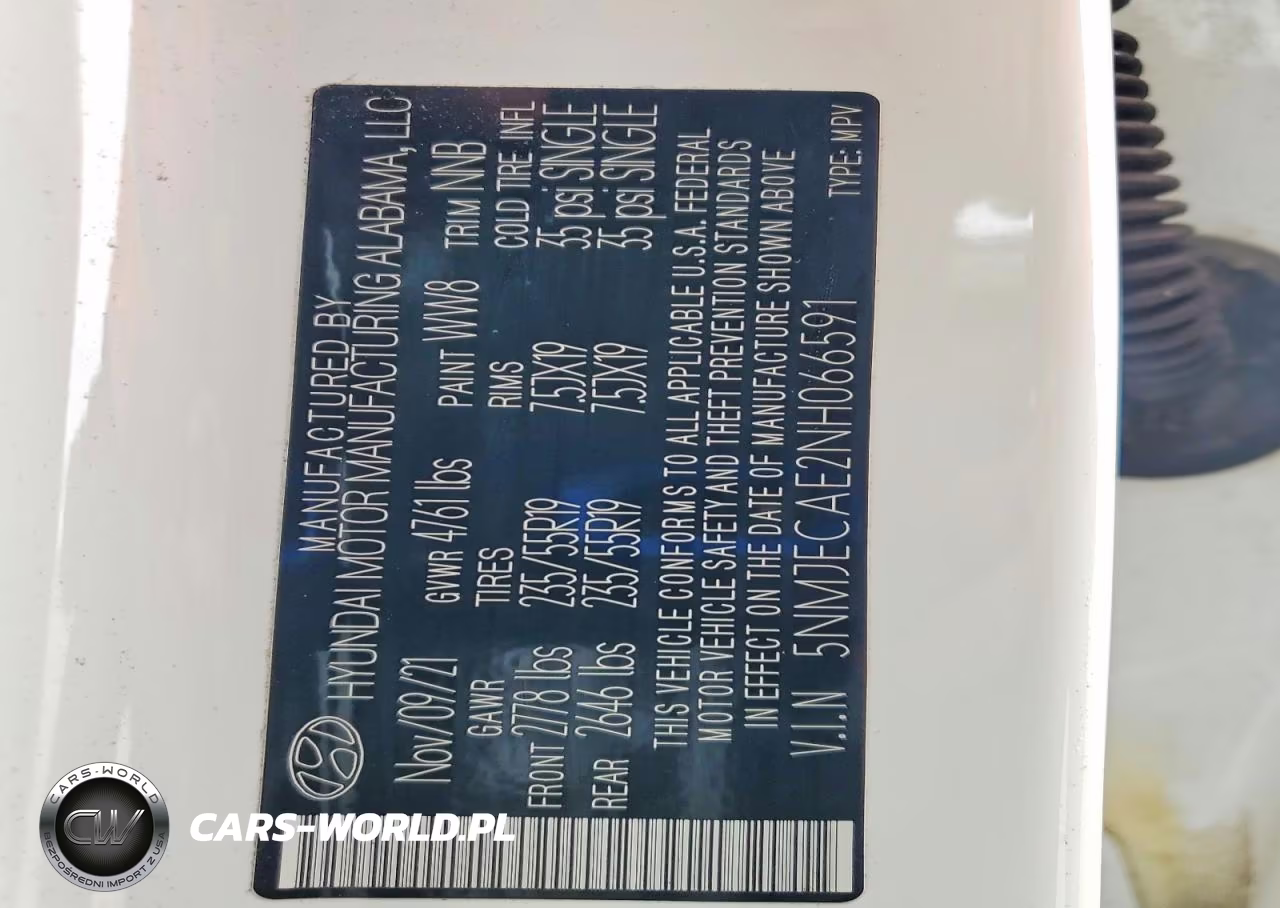 2022 Hyundai Tucson Limited VIN:5NMJECAE2NH066591 - 13