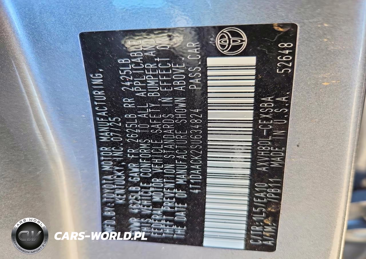 2025 Toyota Camry Se VIN:4T1DAACK2SU634824 - 13