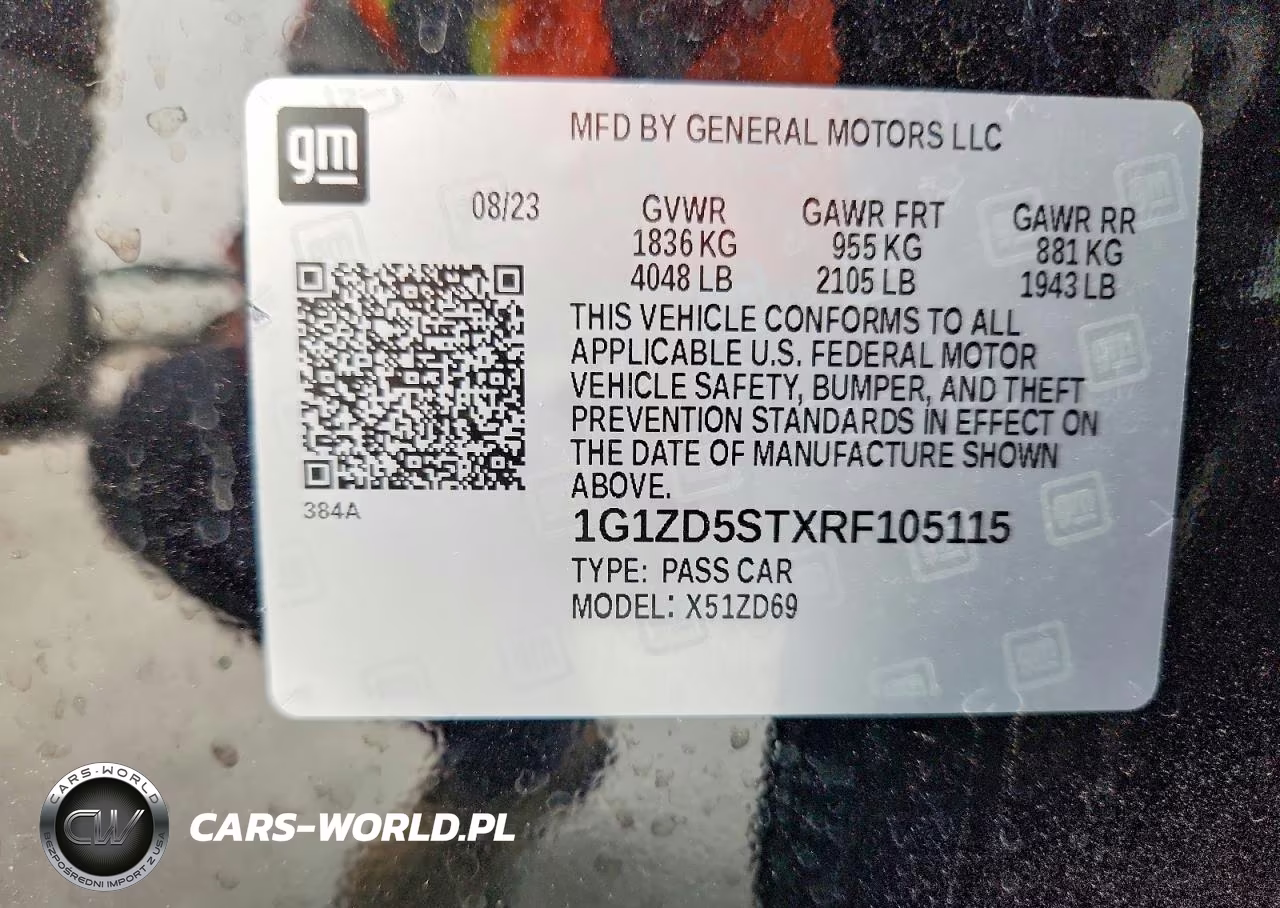 2024 Chevrolet Malibu Lt VIN:1G1ZD5STXRF105115 - 13