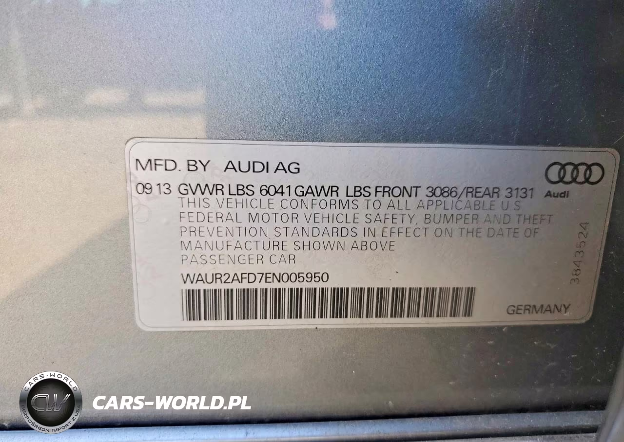 2014 Audi A8 L Quattro VIN:WAUR2AFD7EN005950 - 12
