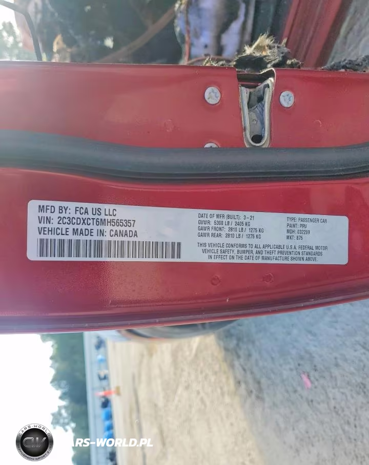 2021 Dodge Charger R VIN:2C3CDXCT6MH565357 - 12