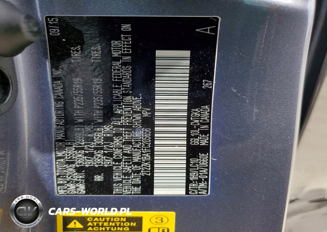 2015 Lexus Rx 350 Base VIN:2T2ZK1BA1FC205656 - 13